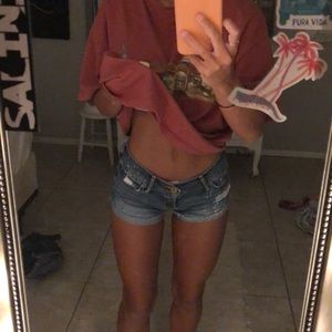 Hollister jean shorts